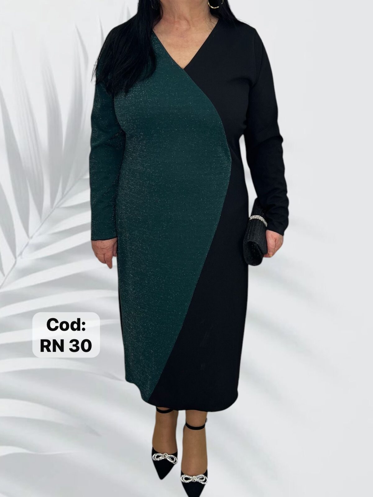 ROCHIE LARISA NEGRU CU VERDE